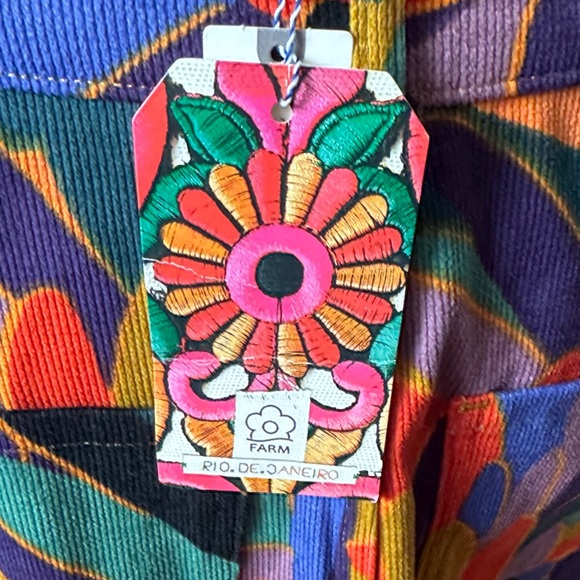 FARM Rio Colorful Button-Front Mini Skirt - Picture 3 of 7